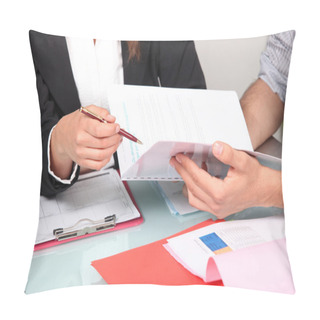 Personality  Filling Out Paperwork Pillow Covers