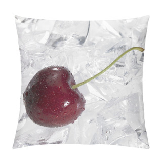 Personality  Red Cherry On Ice Pillow Covers
