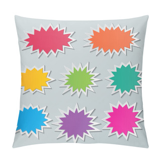 Personality  Starburst Speech Bubbles Pillow Covers