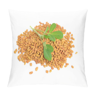 Personality  Fenugreek Seed With Leawes. (Trigonella Foenum-graecum) Pillow Covers