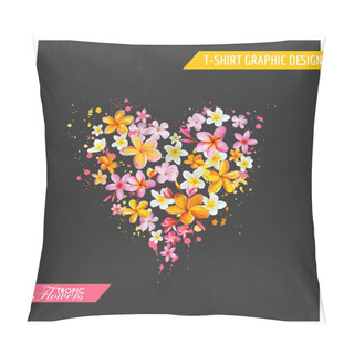 Personality Tropical Flowers Graphic Design - For T-shirt, Fashion, Prints Pillow Covers