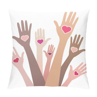 Personality  People Giving Their Love Background Pillow Covers