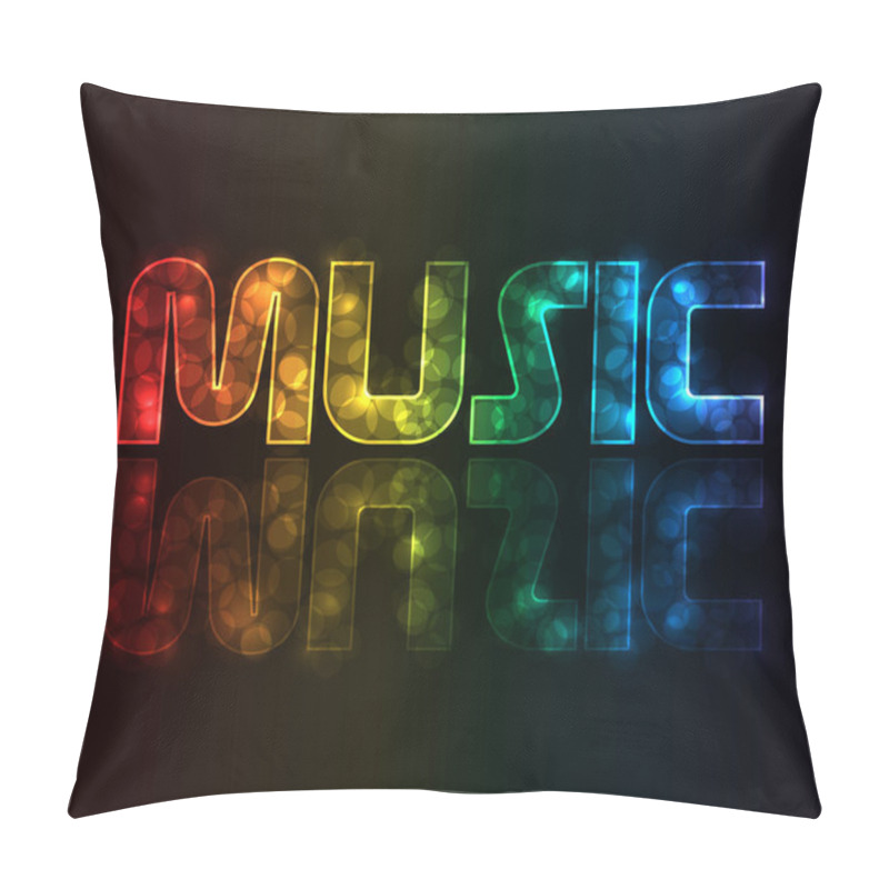 Personality  Mirrored text music pillow covers