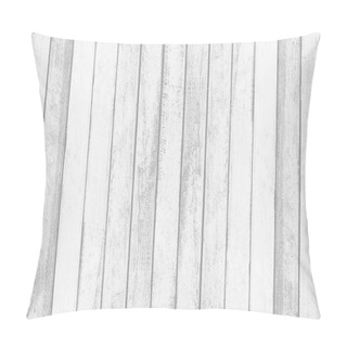 Personality  White Wood Wall Plank Texture For Background Pillow Covers