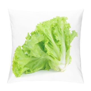 Personality  Fresh Lettuce Isolated On White Background Pillow Covers
