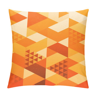 Personality  Abstract Geometric Triangles Shapes Vector Background  Pillow Covers