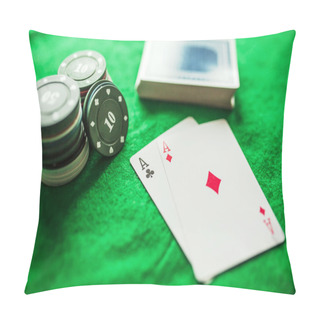 Personality  Playing Cards Poker Royal Flush Frustrated Pillow Covers