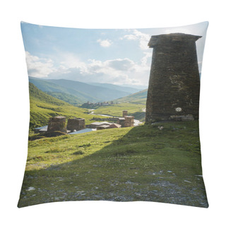 Personality  Old Town In Mountains Pillow Covers