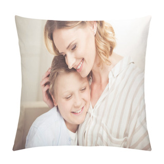 Personality  Happy Mother With Son  Pillow Covers