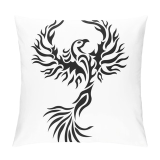 Personality  Vector Illustration Of Fantasy Firebird, Phoenix Pillow Covers