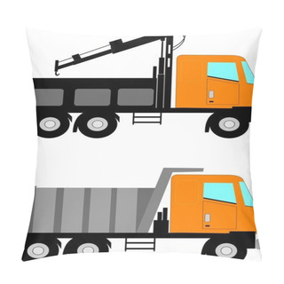 Personality  Construction Trucks Pillow Covers