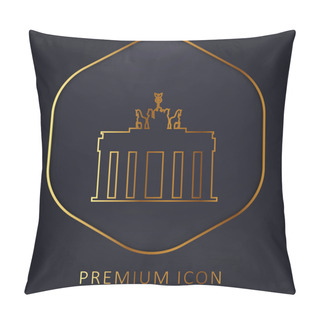 Personality  Brandenburg Gate Golden Line Premium Logo Or Icon Pillow Covers