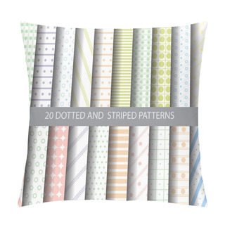 Personality  20 Striped And Dotted Patterns Pillow Covers
