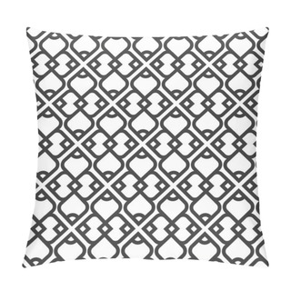 Personality  Black And White Islamic Seamless Pattern Pillow Covers