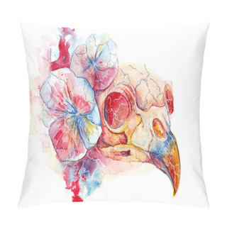 Personality  Crow Skull Pillow Covers
