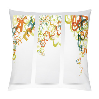 Personality  Vertical Retro Banners Pillow Covers