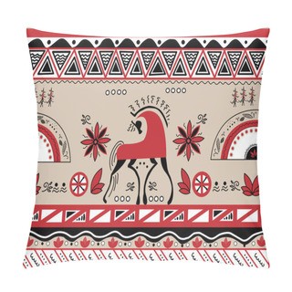 Personality  Mezen Russian Craft Style Artwork Pillow Covers
