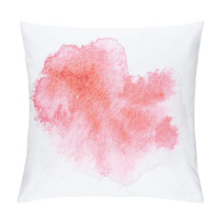 Personality  Abstract Pink Watercolor Painting On White Paper Background  Pillow Covers