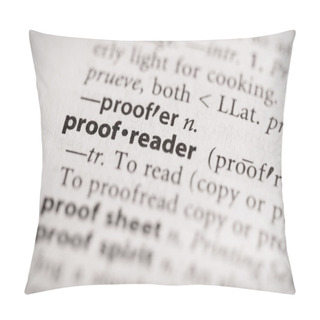 Personality  Dictionary Series - Miscellaneous: Proofreader Pillow Covers
