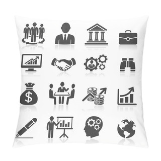 Personality  Business Icons, Management And Human Resources Set Pillow Covers