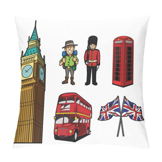 Personality  London Tourism Symbol Pillow Covers