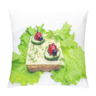 Personality  Creative Vegetable Sandwich With Cheese Pillow Covers