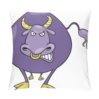 Personality  Cartoon Bull Pillow Covers