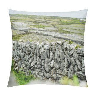 Personality  Inishmore Or Inis Mor, The Largest Of The Aran Islands In Galway Bay, Ireland. Famous For Its Strong Irish Culture, Loyalty To The Irish Language, And A Wealth Of Ancient Sites. Pillow Covers