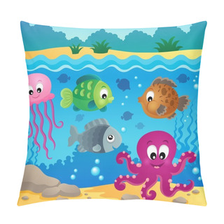 Personality  Underwater Ocean Fauna Theme 1 Pillow Covers