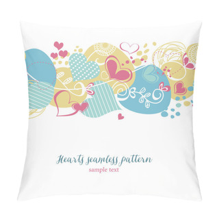 Personality  Decorative Hearts Seamless Pattern Pillow Covers