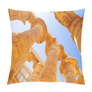 Personality  Pillars Of The Great Hypostyle Hall In Karnak Temple Pillow Covers
