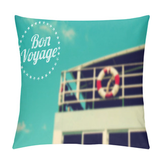 Personality  Vector Design  Ferry Boat Bacground Pillow Covers
