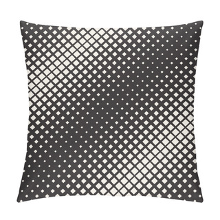 Personality  Vector Seamless Rhombus Diagonal Halftone Geometric Grid Pattern Pillow Covers