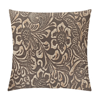Personality  Leather Floral Pillow Covers