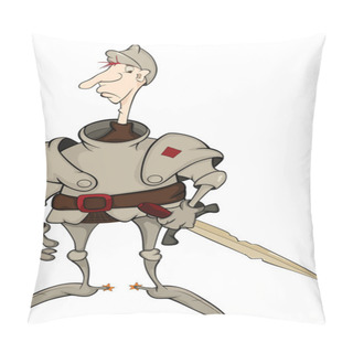 Personality  The Knight. Cartoon Pillow Covers