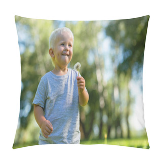 Personality  Happy Kid Spending Time In The Garden Pillow Covers