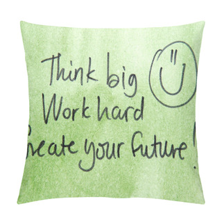 Personality  Note In Black Handwriting Pillow Covers