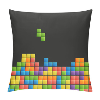 Personality  Dark Tetris Background Pillow Covers
