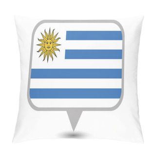 Personality  Illustrated Country Flag Of  Uruguay Pillow Covers