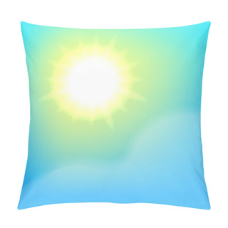Personality  Sunny Sky Background Pillow Covers