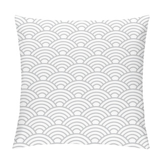 Personality  Seamless Cloudy Wave Dragon Fish Scales Pattern  Pillow Covers