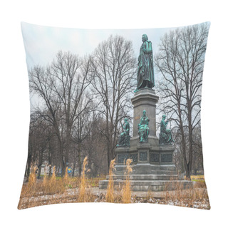 Personality  Carl Linne Monument In Humlegarden Stockholm Pillow Covers