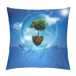Personality  World Into The Bubble. Pillow Covers