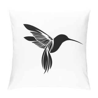 Personality  Simple Colibri Hummingbird Symbol Concept Pillow Covers