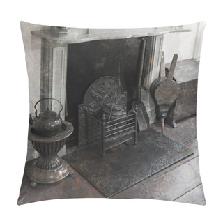 Personality  Vintage Fireplace In An Old Dutch House Pillow Covers