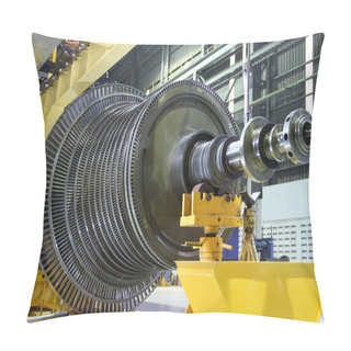 Personality  Industrial Turbine At The Workshop Pillow Covers