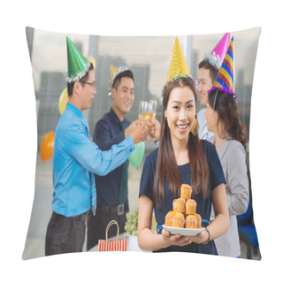 Personality  Manager With Cupcakes Pillow Covers