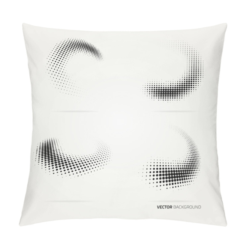 Personality  Vector halftone dots. pillow covers