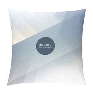 Personality  Abstract Blue And White Background Design With Blurred Image Pattern Pillow Covers