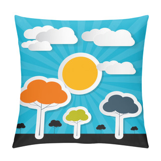 Personality  Paper Nature Background Pillow Covers